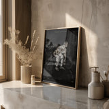 Poster d'anatomie du soulevé de terre - Tableau noir
