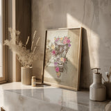 Larynx avec fleurs