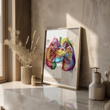 Anatomie des poumons - Arc-en-ciel
