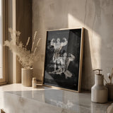 Poster d'anatomie de culturiste - Tableau noir