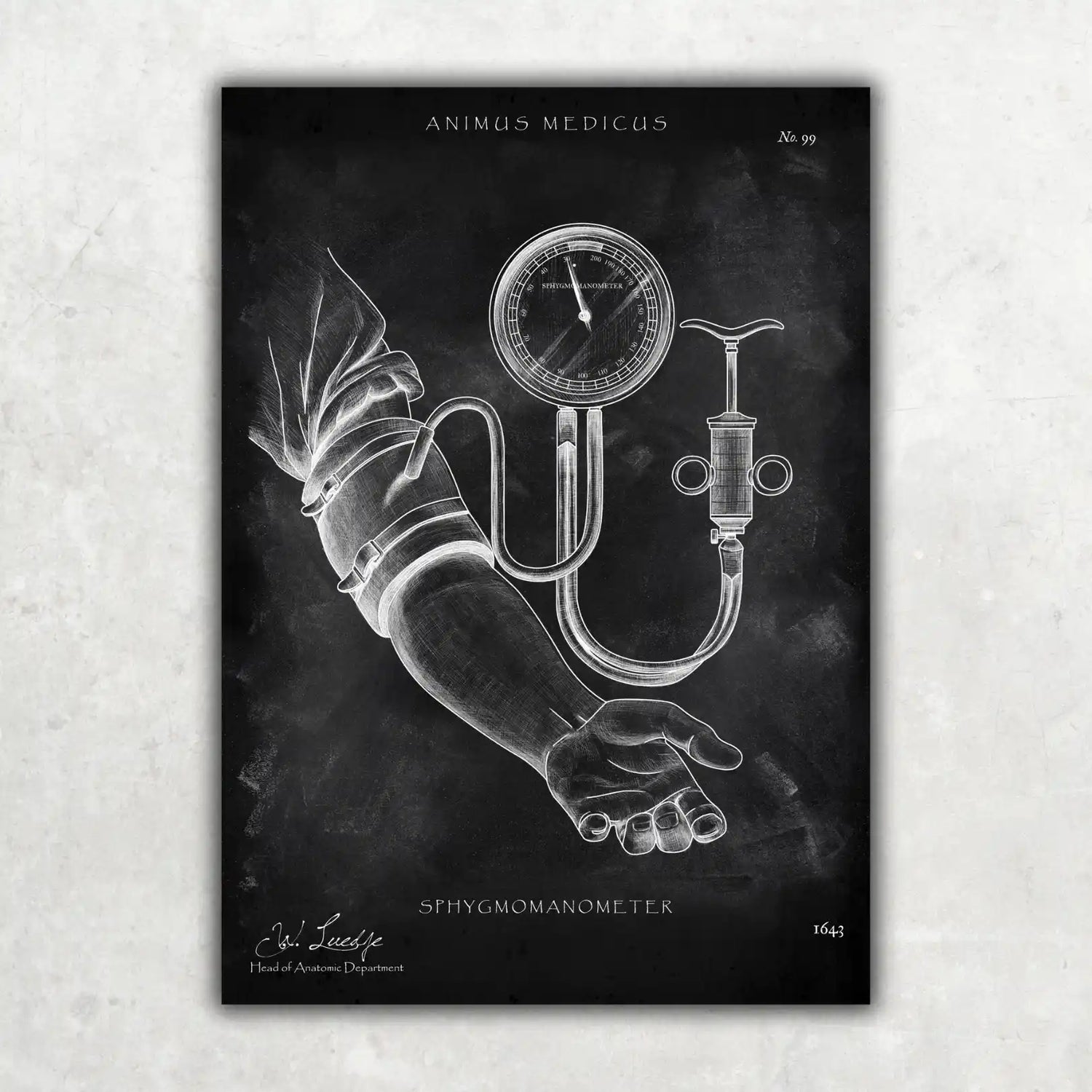 Blutdruck Poster - Chalkboard - Animus Medicus GmbH