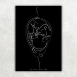 Fetus Anatomie Minimalist Dark - Animus Medicus GmbH