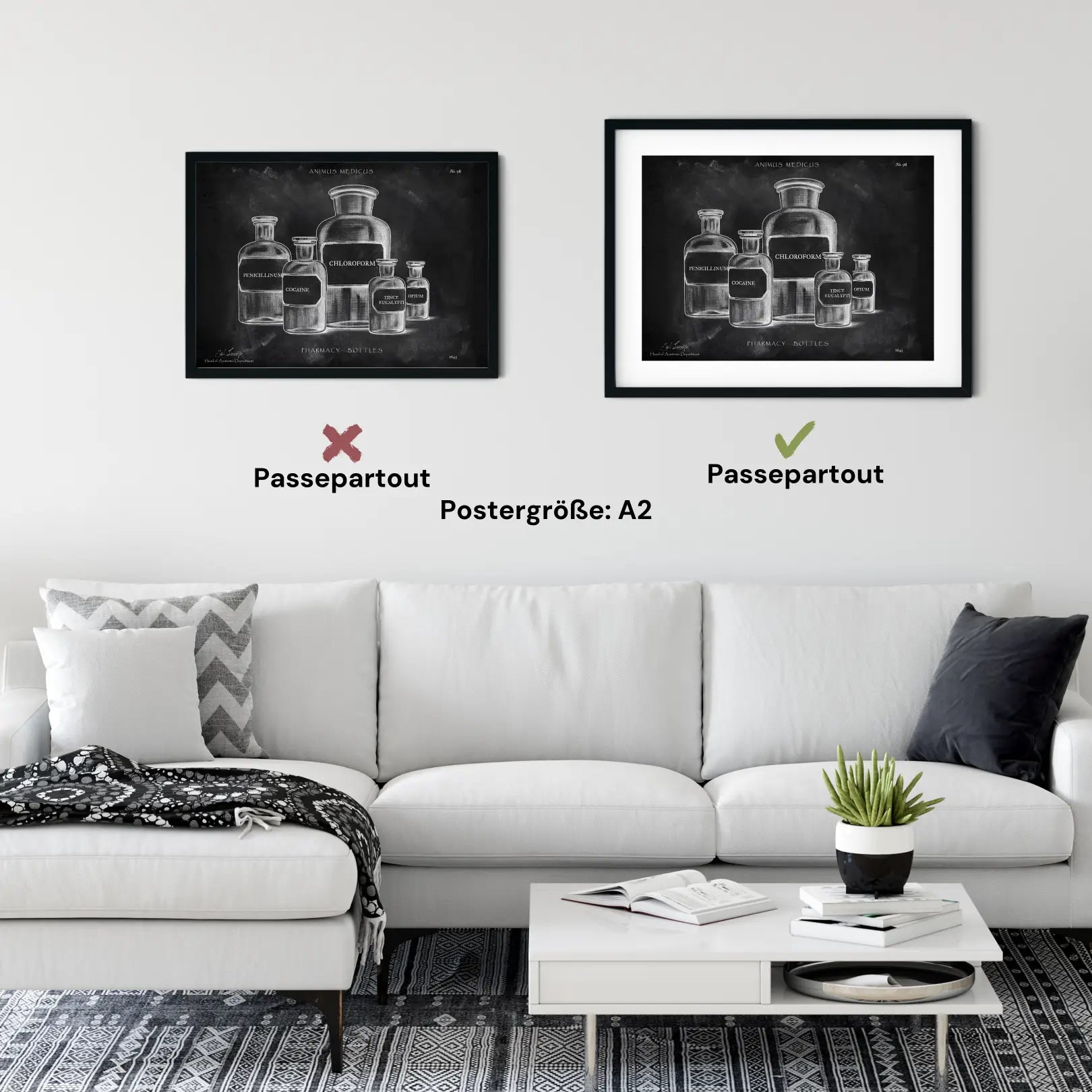 Pharmazie Fläschchen Poster - Chalkboard - Animus Medicus GmbH